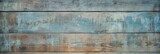 Fototapeta Przestrzenne - Vintage Wood Texture. Distressed Blue Wooden Planks With Chipped Paint. Generative AI