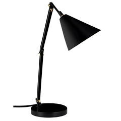 A modernist desk lamp with a sleek design and an adjustable arm Transparent Background Images 