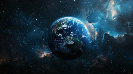 the earth in space