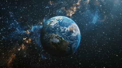 the earth in space