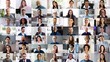 Business people portrait collection: Avatar collage