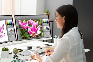 Poster - Graphic Designer Artist Working
