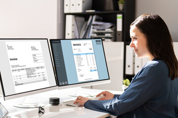 Poster - Digital Electronic Bill And Accountant E Invoice