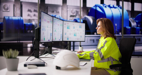 Aufkleber - Engineer Operators Using Scada System