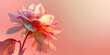 Pink gerber flower. AI generated art illustration.