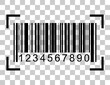 Barcode vector icon. Bar code for web flat design. Isolated illustration