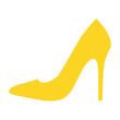 High heel icon, shoe fashion style sign, elegant woman symbol vector illustration