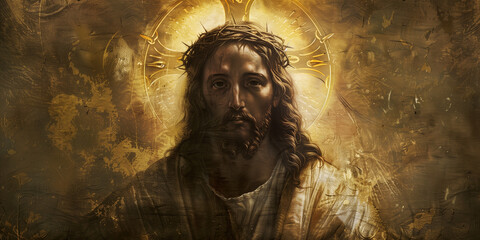 Wall Mural - Jesus Christ. Christianity background