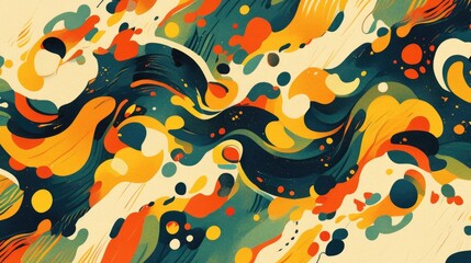 Poster - engage your creativity with a vibrant abstract pattern perfect as a decorative backdrop for wallpape