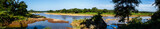 Fototapeta  - Olifant river panoramic scenery view in Kruger National park, South Africa