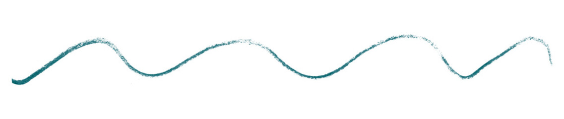 green pencil strokes isolated on transparent background
