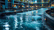 © photo for everything - modern water cleaning facility at an urban wastewater treatment plant. The purification process of removing undesirable chemicals, suspended solids and gases from contaminated liquid