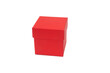 Red gift box isolated on a white background