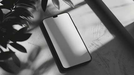 Poster - this mockup shows a realistic blank screen on a smartphone