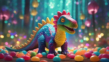 Poster - colorful dragon toy