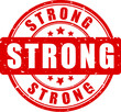 Strong grunge vector stamp