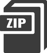 Zip file vector icon