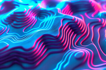 Wall Mural - Abstract wavy background in blue, cyan, pink, and purple colors. Wallpaper, background.