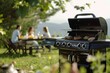 Culinary Delights Unleash Vibrant Laughter: Grilling Aficionado Masters the Art of Cooking Beef and Lamb Using Charcoal, Infusing Fresh Herbs and Spices for a Backyard Feast.