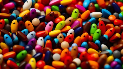 Poster - colorful jelly beans