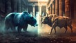 Confrontation of Market Trends: Bear and Bull