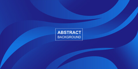 Aufkleber - modern abstract shape blue gradient company business style banner template background design