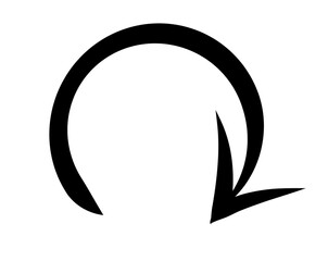 Poster - Arrow marker isolated on transparent background. Hand drawn arrow png file