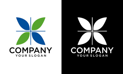 Wall Mural - Clover Leaf Logo Template Design