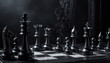 © Vladislav - An epic illustration of a chess game. The concept of a chess game. Chess pieces on a chessboard.
