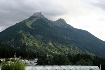 Wall Mural - A view of the Austrian Mountains in the summer