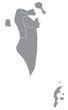 Outline of the map of Bahrain