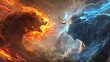Mythic Showdown: The Bear and Bull in Celestial Battle