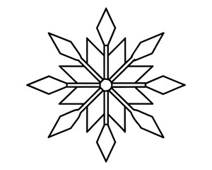 Canvas Print - Vector snowflake design