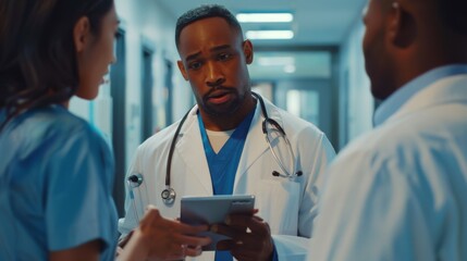 Wall Mural - Medical Team Having a Discussion