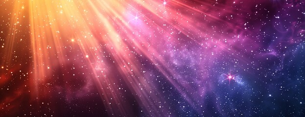 a colorful background with many small dots of light on it