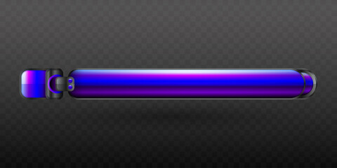Wall Mural - Glossy Blue and Purple Themed Lower Third Title Banner for Video Broadcast Presentation