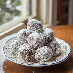 Wall Mural - Photograph of Rum Balls Dessert