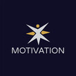 motivational success logo design vector