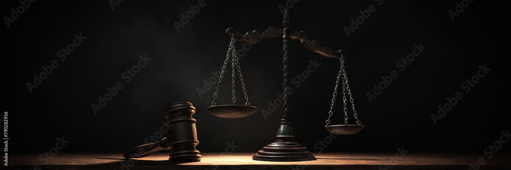 nternational human rights day concept: Wooden judge gavel with scales ...