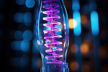 Poster - DNA stored in a tube background, antidote with DNA stored in tube