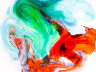 Wall Mural - Abstract paint background. Beautiful abstraction of liquid paints