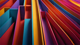 Fototapeta  - Abstract colorful stright line 3d background