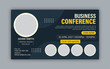 Business Conference webinar social media post template banner. online conference webinar stunning design