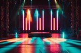 Fototapeta Most - Illuminated Stage Set-Up