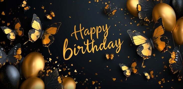 Festive joy: a heartwarming greeting card adorned with the text happy birthday, radiating celebratory cheer and warm wishes, perfect for expressing love and joy on this special occasion.