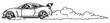 Racer automobile monochrome vintage logotype