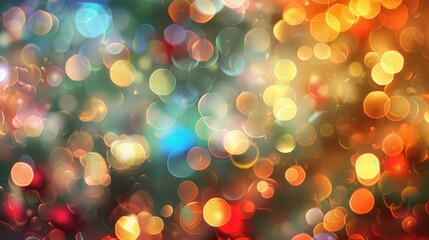Poster - colorful blurred background with bokeh effect for christmas vacation