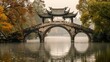 An ancient Chinese arched Suzhou China, generated with AI