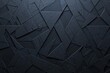 Abstract black low poly background with triangles and dots