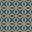 Seamless Batik ornamental elegant geometric patterns - colorful symmetric vintage design. Endless grid textures.
